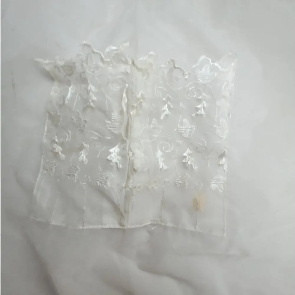 1950s Hostess‎ Apron Embroidered Lace Pocket Vintage Retro Kitchen Chic